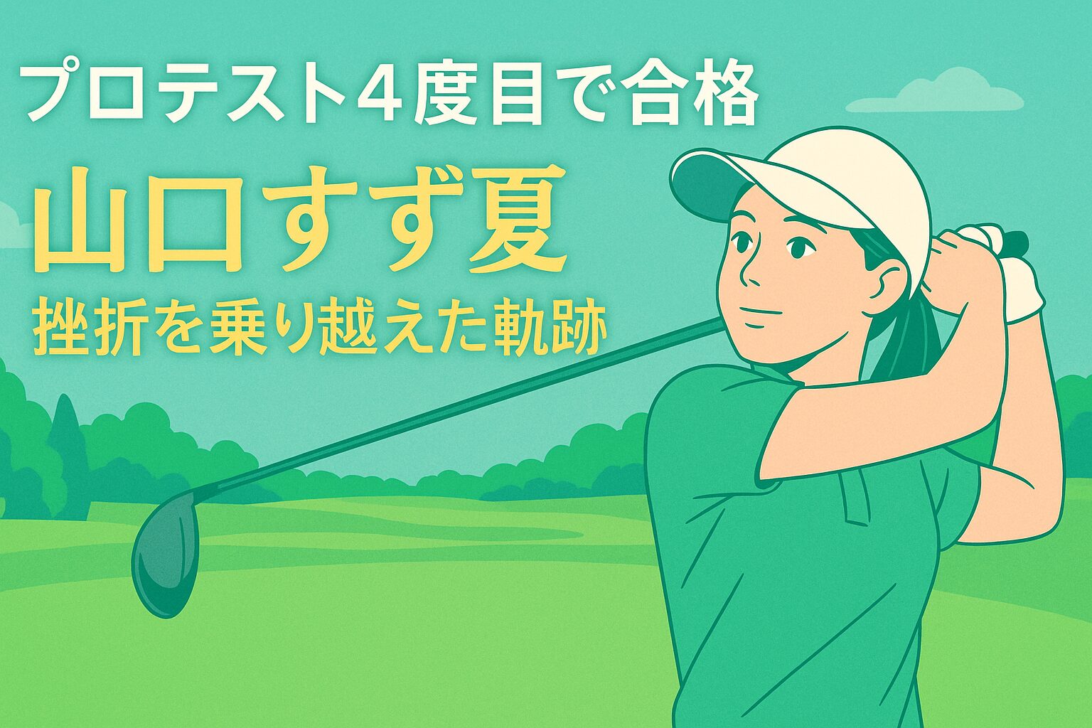 山口すず夏選手のプロフィールと成績を紹介する記事のアイキャッチ画像