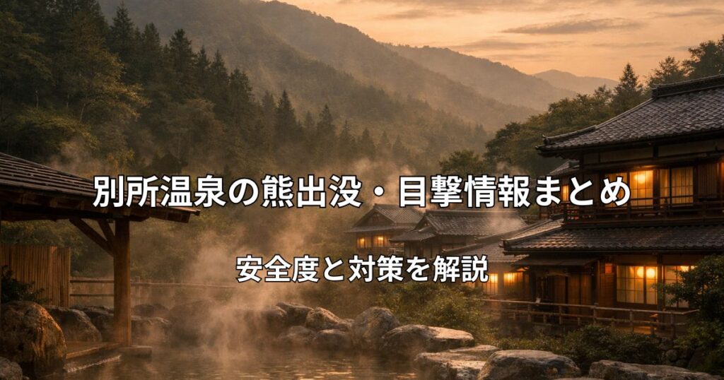 別所温泉の温泉街と背景に広がる山林の風景