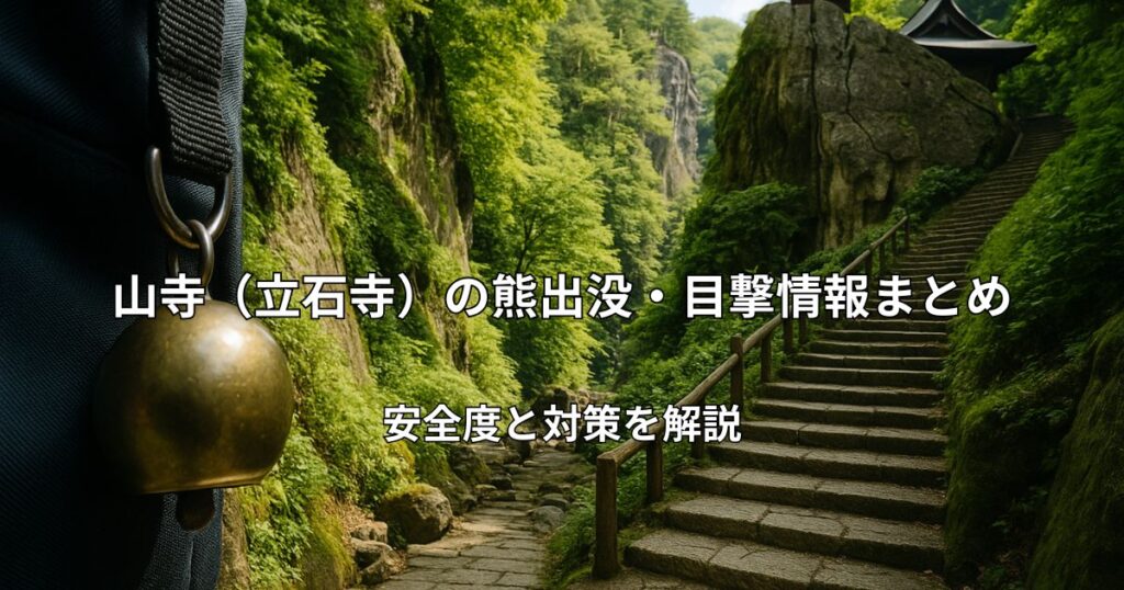 山寺（立石寺）の風景と熊よけの鈴