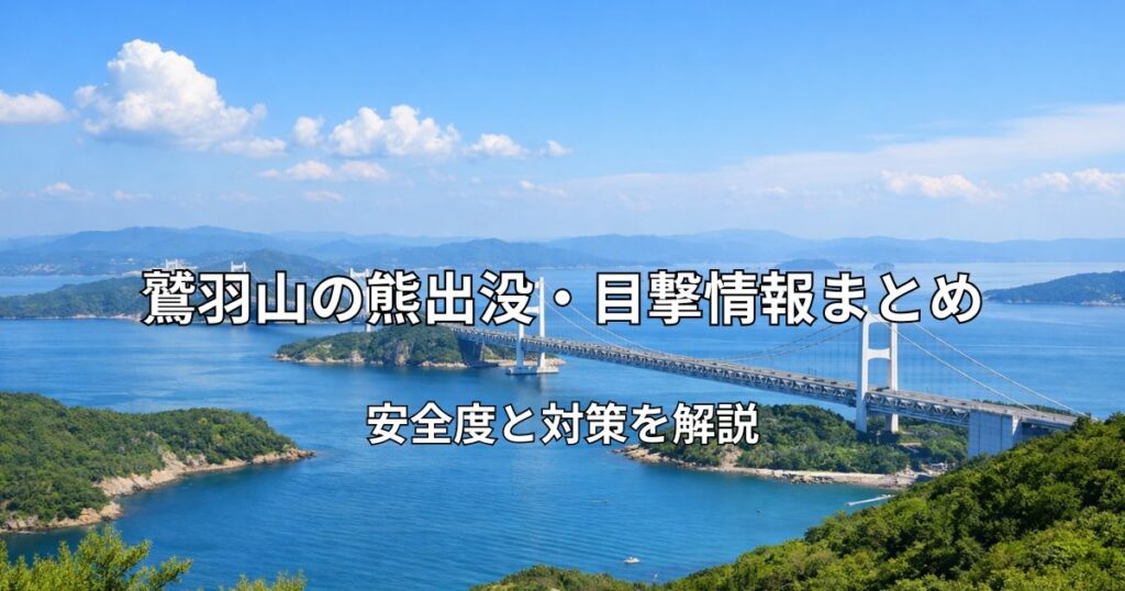鷲羽山展望台から見た瀬戸大橋と瀬戸内海の風景