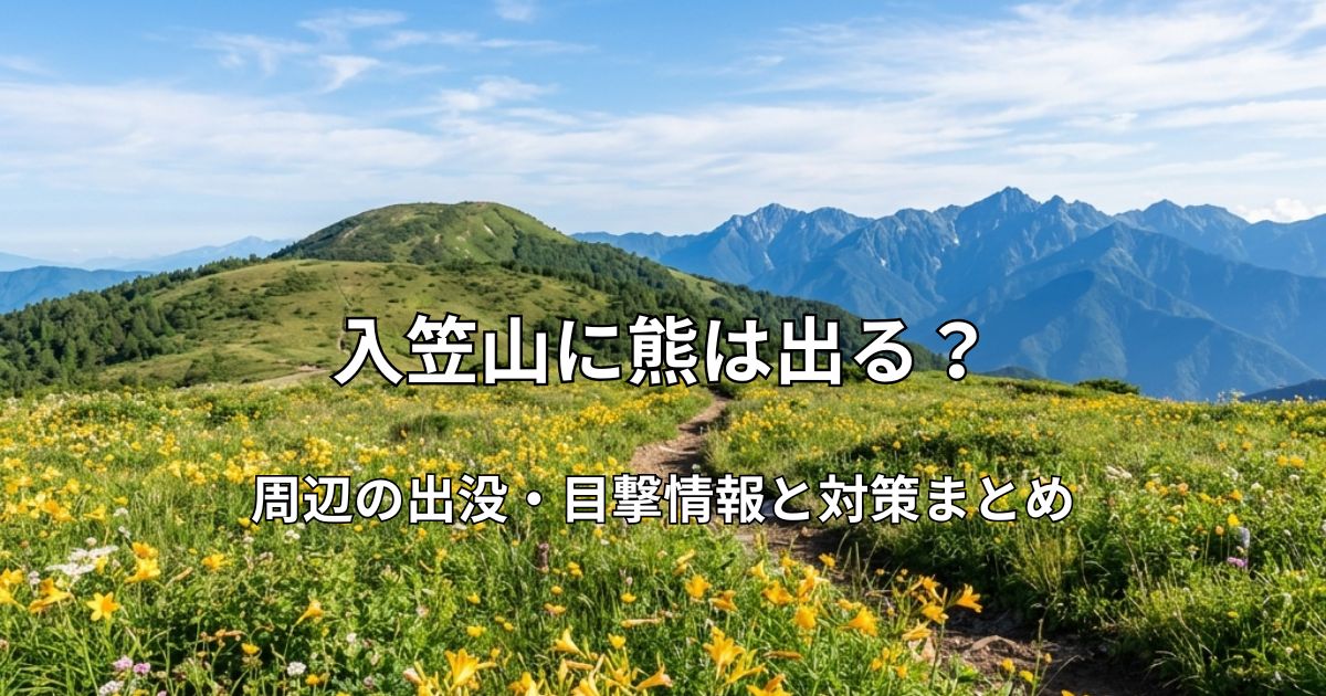 青空の下、黄色いニッコウキスゲが咲き誇る入笠山の湿原と、遠くに八ヶ岳連峰を望む美しい夏の風景。