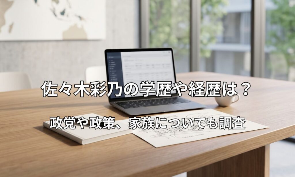 都市計画の資料やノートPCが整然と置かれたモダンなワークスペースの机