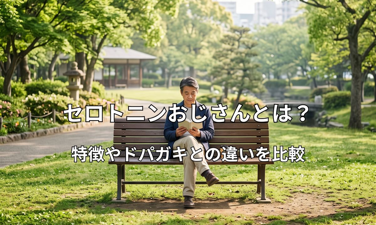 朝の光が差し込む公園のベンチで本を読む落ち着いた男性の風景