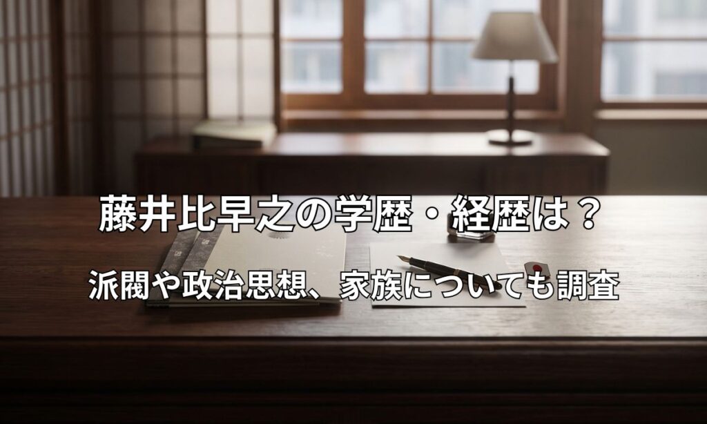 国政と行政機関を象徴するデスクと公的書類